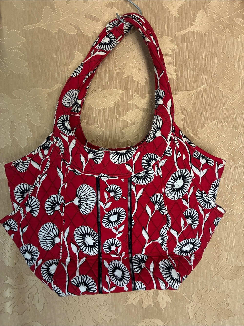 Vera Bradley Red Quilted Floral Tote